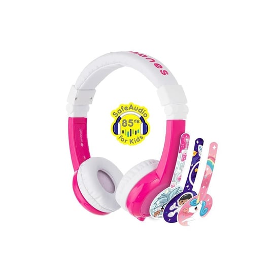 Słuchawki dla dzieci, BUDDYPHONES Explore, różowe BuddyPhones