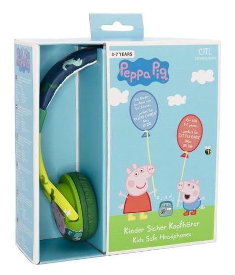 Słuchawki dla dzieci Peppa Pig George i dinozaury OTL (PP0697D) Świnka Peppa