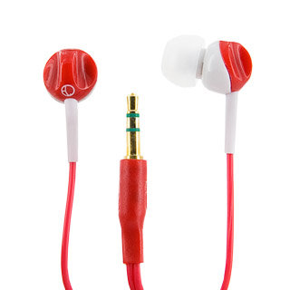 Słuchawki douszne 4WORLD MP3 Color czerwone 4World