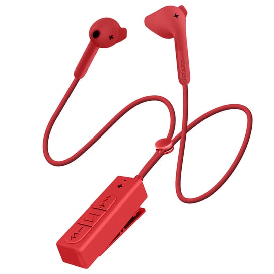 słuchawki   douszne Defunc z mikrofonem Lavalier, Bluetooth 4.1 — czerwone DeFunc