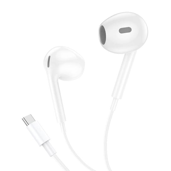 Słuchawki douszne, przewodowe Foneng T61, USB-C (białe) Zamiennik/inny