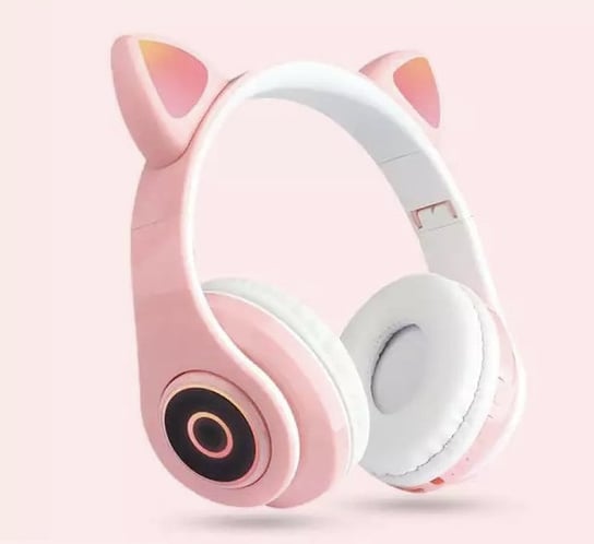 Słuchawki Dzieci Bluetooth BEZPRZEWODOW Kocie Uszy Różowy Inny producent
