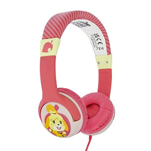 Słuchawki dziecięce OTL Technologies - Animal Crossing Isabelle Różowe słuchawki przewodowe OTL Technologies