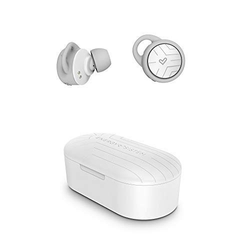 Słuchawki Energy Sistem Sport 2 True Wireless (prawdziwie bezprzewodowe słuchawki douszne stereo, Bluetooth 5.0, Sport, Secure-Fit+) - białe energy sistem