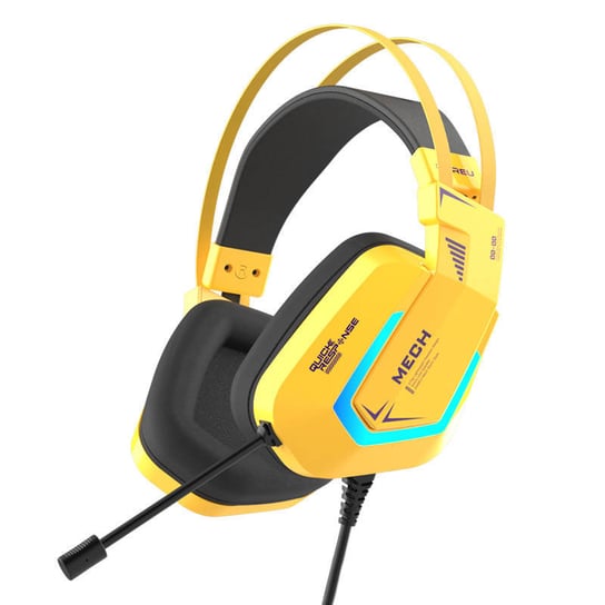 Słuchawki gamingowe Dareu EH732 USB RGB (żółte) Dareu