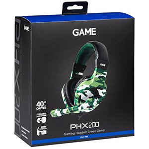 Słuchawki gamingowe GAME PHX200 w kolorze zielonym w kolorze moro Game Technologies