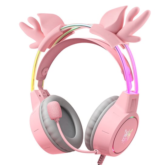 Słuchawki Gamingowe Onikuma X15 Pro Buckhorn Rgb Różowe Onikuma