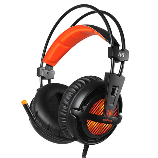 Słuchawki Gamingowe Sades A6 Pomarańczowe Inny producent