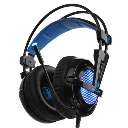 Słuchawki Gamingowe Sades Locust Plus 7.1 Surround (Black/Blue) Inny producent