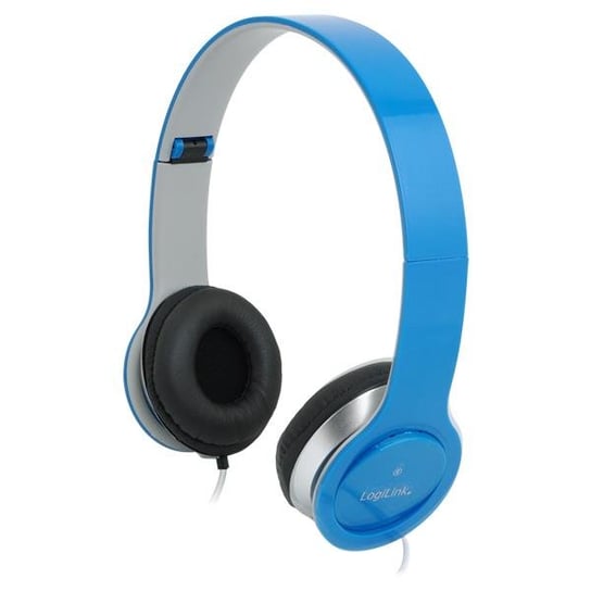 Słuchawki LOGILINK High Quality z mikrofonem, niebieskie LogiLink