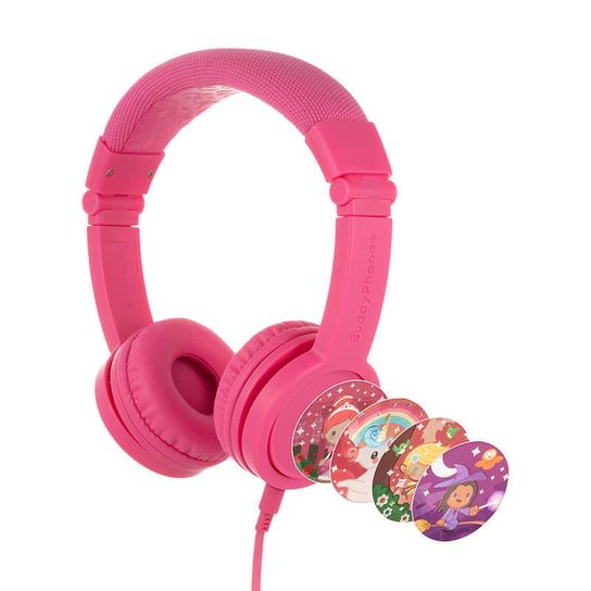 Słuchawki przewodowe dla dzieci BuddyPhones Explore Plus (różowe) Zamiennik/inny