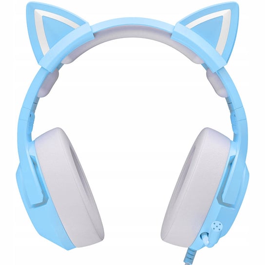 Słuchawki Przewodowe Onikuma K9 Gamingowe Rgb Mikrofon Podświetlenie Niebieskie Onikuma