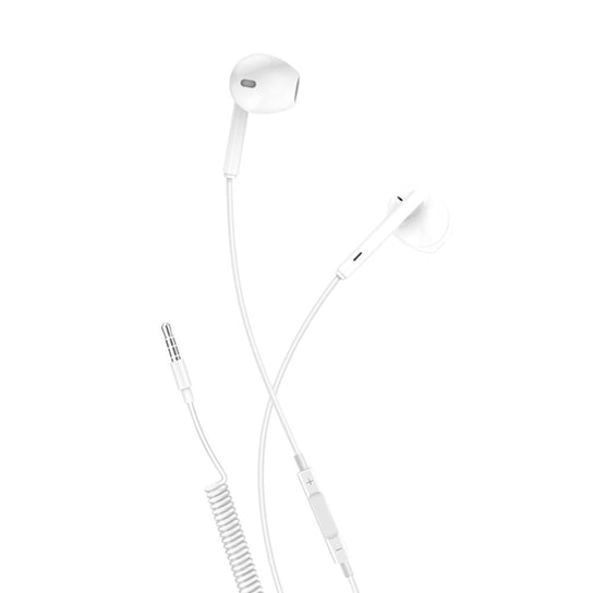 Słuchawki przewodowe XO EP7, jack 3.5mm, białe XO