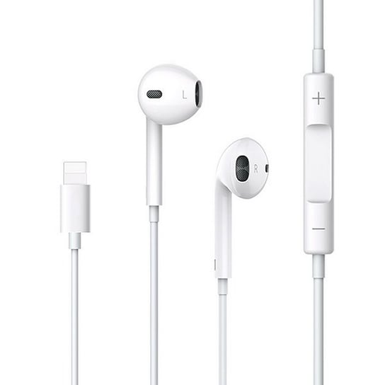 Słuchawki  USAMS EP-24 lightning iPhone 7/8/X/XS/XS Max/XR biały/white HSEP2401 USAMS