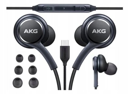 Słuchawki Usb-C Samsung Akg Eo-Ic100Bbegeu Dokonałowe Do Galaxy S24 / A55 Samsung