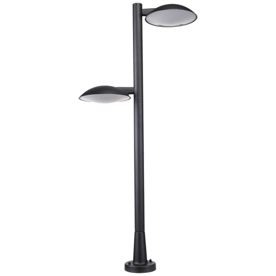 Słupek LAMPA stojąca PIOMBINO 66950-2/BK-9 Italux ogrodowa OPRAWA metalowa LED 24W 3000K latarenka outdoor IP44 czarna ITALUX