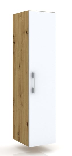 Słupek lazienkowy wiszący LUNA 1D 30 cm Dąb Artisan z białymi drzwiami Meldo