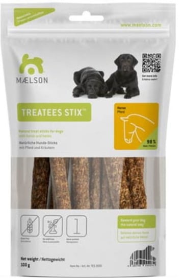 Smaczki Dla Psa Maelson Treatees Stix Koń - 100 G, Naturalne, Bezglutenowe, Monobiałkowe MAELSON