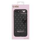 , Smart and Ladies studded cover for iPhone 8 / iPhone 7, black color SBS