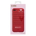 , Smart and Ladies studded cover for iPhone 8 / iPhone 7, red color SBS