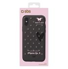 , Smart and Ladies studded cover for iPhone X / iPhone XS, black color SBS