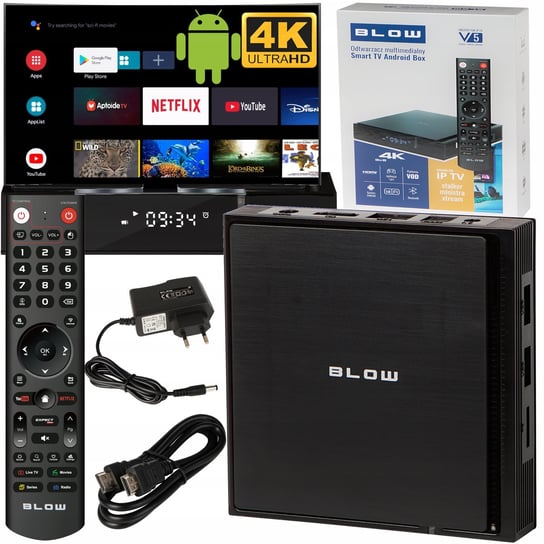 SMART BOX TV ODTWARZACZ MULTIMEDIALNY 4K ANDROID 11 WIFI CHROMECAST