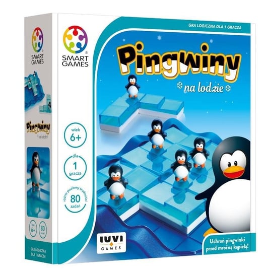 Smart Games Pingwiny na Lodzie (PL) , gra planszowa, logiczna, IUVI Games IUVI Games