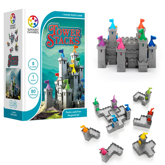Smart Games Tower Stacks (ENG) IUVI Games, gra planszowa IUVI
