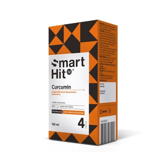 Smart Hit IV Curcumin, suplement diety, 150 ml Valents