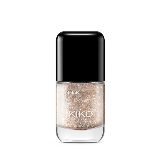 Smart Nail Lacquer Biodegradable Glitter Edition, Szybkoschnący Lakier Do Paznokci Z Biodegradowalnym Brokatem, 313 Pale Orange, 7ml KIKO Milano