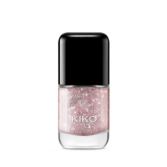 Smart Nail Lacquer Biodegradable Glitter Edition, Szybkoschnący Lakier Do Paznokci Z Biodegradowalnym Brokatem, 314 Red Cherry, 7ml KIKO Milano