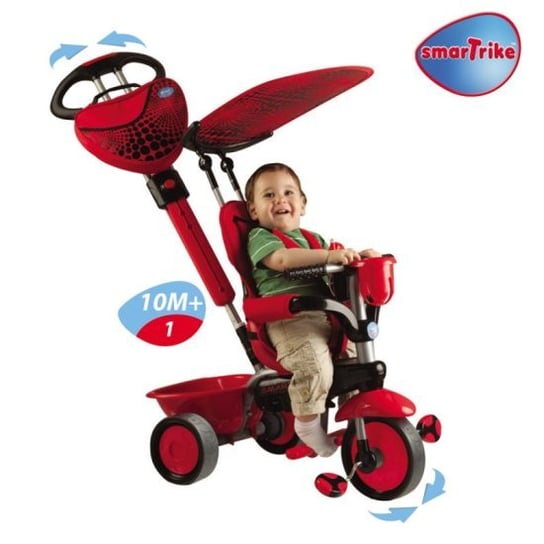 Smart-Trike, Rowerek 3w1, Zoo, Biedronka, czerwony Smart Trike