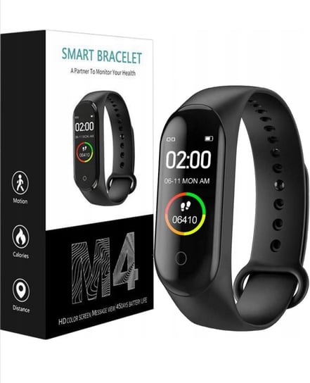 Smartband M4+ Smartwatch Opaska Fit Sportowa Puls / Tradexx R2 Invest