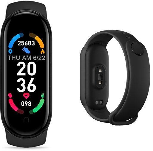SMARTBAND M6 ZEGAREK SMARTWATCH DAMSKI MĘSKI DLA DZIECI BAND OPASKA SPORT Lewer
