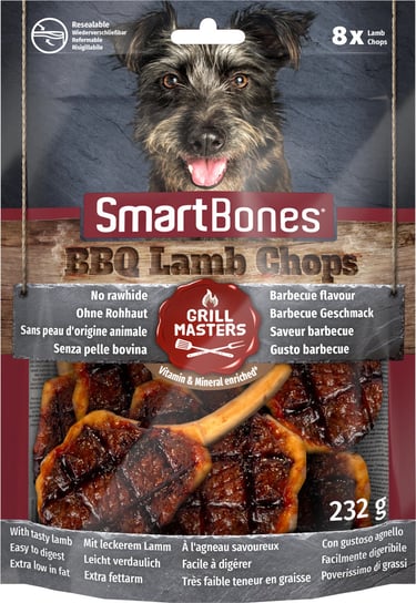 SmartBones GrillMaster Lamb Chop gryzaki dla psów 8szt SmartBones