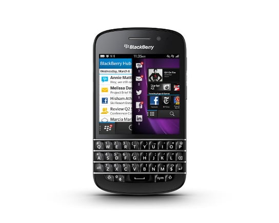 Smartfon BlackBerry Q10, 2/16 GB, czarny BlackBerry