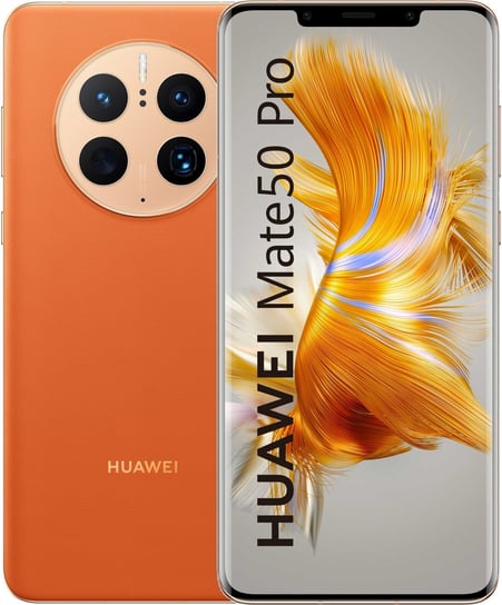 Smartfon Huawei Mate 50 Pro, 8/512 GB, pomarańczowy Huawei
