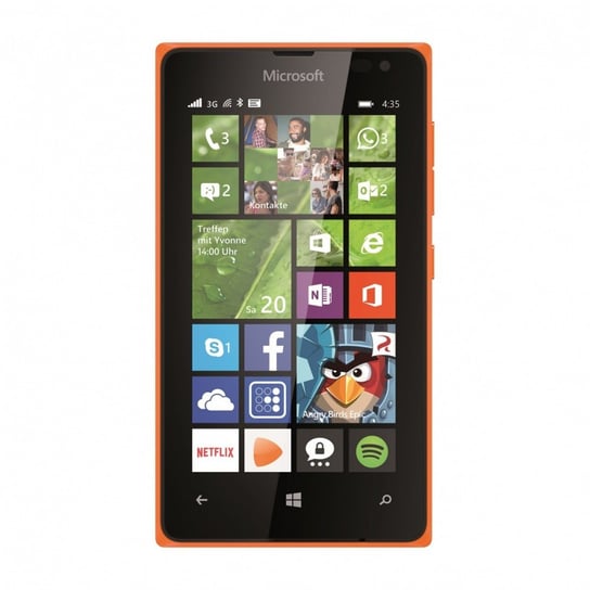 Smartfon Microsoft Lumia 435, 8 GB, pomarańczowy Microsoft