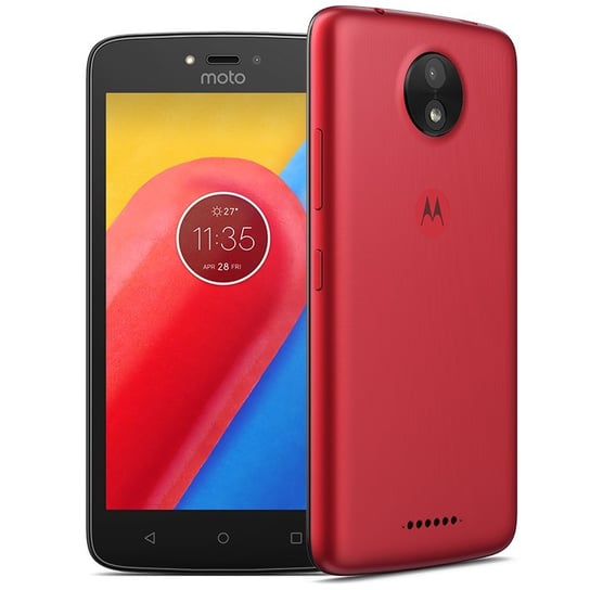 Smartfon Motorola moto C Plus, 1/16 GB, czerwony Motorola
