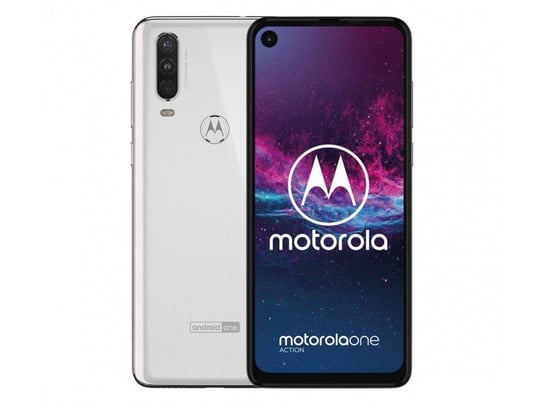 Smartfon Motorola moto One Action, 4/128 GB, biały Motorola