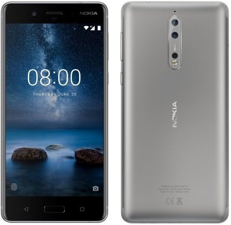 Smartfon Nokia 8, 4/64 GB, szary Nokia