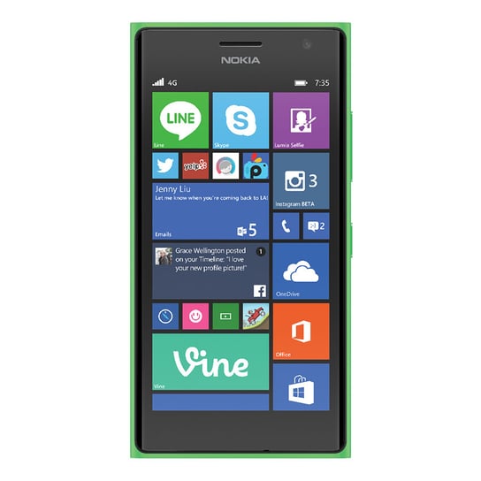 Smartfon Nokia Lumia 735, 1/8 GB, zielony Nokia