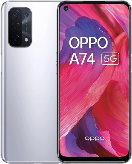 Smartfon Oppo A74, 5G, 6/128 GB, srebrny Oppo