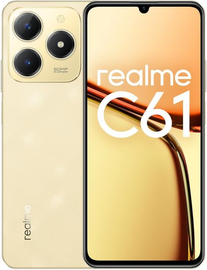 Smartfon REALME C61 6/256GB Złoty (Sparkle Gold) Realme