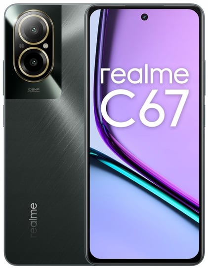 Smartfon realme C67 6/128GB 6.7" 108Mpix Black Rock FHD+ 5000 mAh USB-C Realme