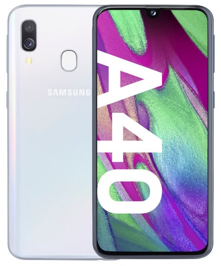 Smartfon Samsung Galaxy A40, 4/64 GB, biały Samsung