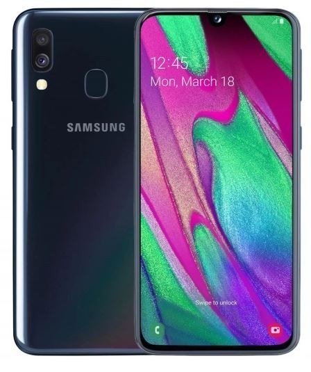 Smartfon Samsung Galaxy A40, 4/64 GB, czarny Samsung