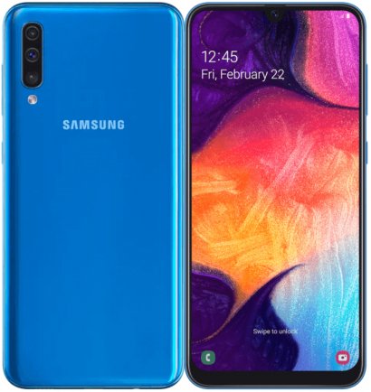 Smartfon Samsung Galaxy A50, 4/128 GB, niebieski Samsung