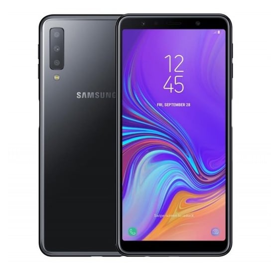 Smartfon Samsung Galaxy A7 2018, 4/64 GB, czarny Samsung