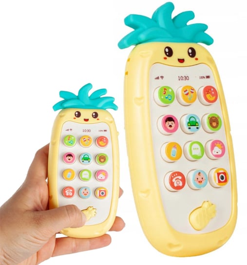 Smartfon Telefon Edukacyjny Dla Dzieci Etui Dźwięk Pomarańczowy U433P elektrostator